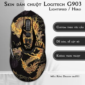Skin dán chuột Logitech G903 mẫu Rồng Dragon dra011