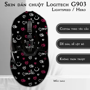 Skin dán chuột Logitech G903 mẫu smile
