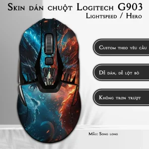 Skin dán chuột Logitech G903 mẫu Song long