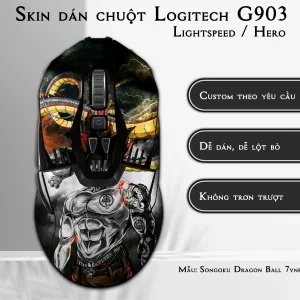 Skin dán chuột Logitech G903 mẫu Songoku Dragon Ball 7vnr014