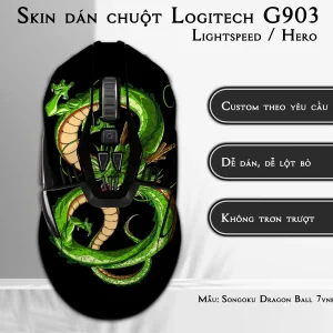 Skin dán chuột Logitech G903 mẫu Songoku Dragon Ball 7vnr024