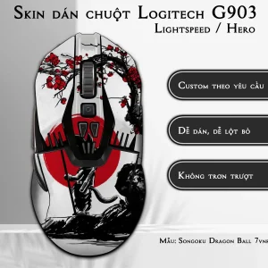 Skin dán chuột Logitech G903 mẫu Songoku Dragon Ball 7vnr032