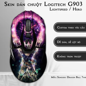 Skin dán chuột Logitech G903 mẫu Songoku Dragon Ball 7vnr093