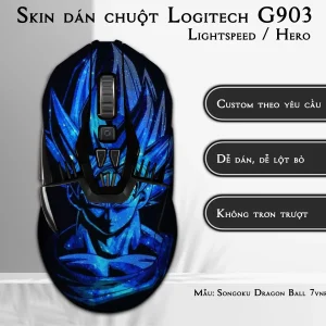 Skin dán chuột Logitech G903 mẫu Songoku Dragon Ball 7vnr095