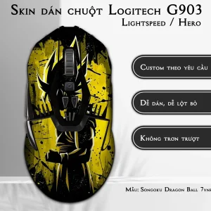 Skin dán chuột Logitech G903 mẫu Songoku Dragon Ball 7vnr102
