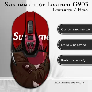 Skin dán chuột Logitech G903 mẫu Supreme Boy atk073