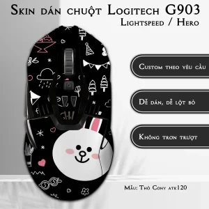 Skin dán chuột Logitech G903 mẫu Thỏ Cony atk120