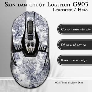 Skin dán chuột Logitech G903 mẫu Toile de Jouy Dior