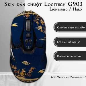 Skin dán chuột Logitech G903 mẫu Traditional Patterns patt08