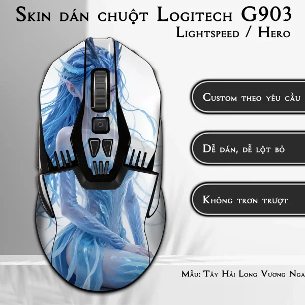 Skin dán chuột Logitech G903 mẫu Tây Hải Long Vương Ngao Nhuận nh01
