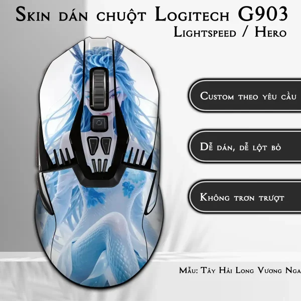 Skin dán chuột Logitech G903 mẫu Tây Hải Long Vương Ngao Nhuận nh02