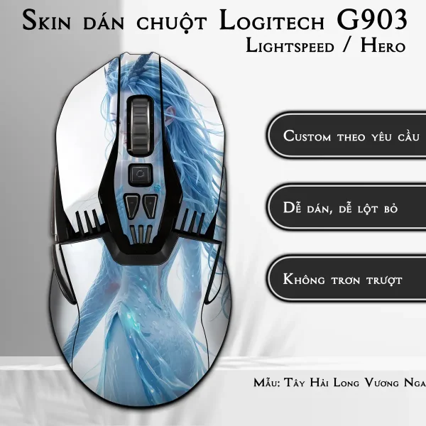 Skin dán chuột Logitech G903 mẫu Tây Hải Long Vương Ngao Nhuận nh03