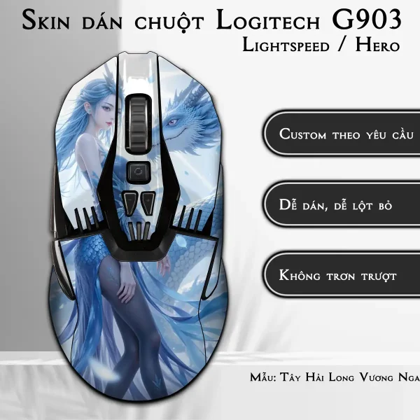 Skin dán chuột Logitech G903 mẫu Tây Hải Long Vương Ngao Nhuận nh05