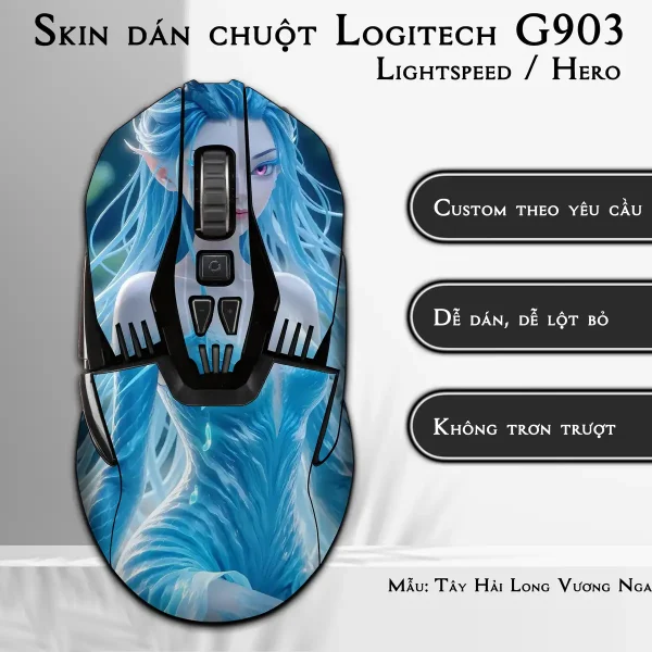 Skin dán chuột Logitech G903 mẫu Tây Hải Long Vương Ngao Nhuận nh06