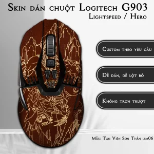 Skin dán chuột Logitech G903 mẫu Tản Viên Sơn Thần lsm061