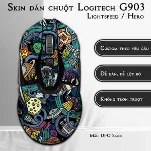 Skin dán chuột Logitech G903 mẫu UFO Space