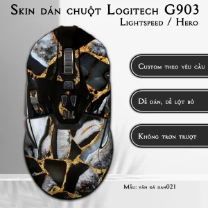 Skin dán chuột Logitech G903 mẫu vân đá dah021