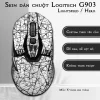 Skin dán chuột Logitech G903 mẫu X-cross đen trắng Skin dán chuột Logitech G903 mẫu X-cross đen trắng