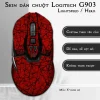 Skin dán chuột Logitech G903 mẫu X-cross đỏ