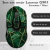 Skin dán chuột Logitech G903 mẫu đá xanh xếp chéo Skin dán chuột Logitech G903 mẫu đá xanh xếp chéo
