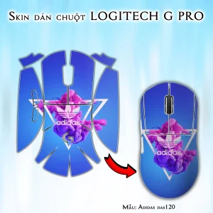 Skin dán chuột Logitech G Pro mẫu Adidas das120