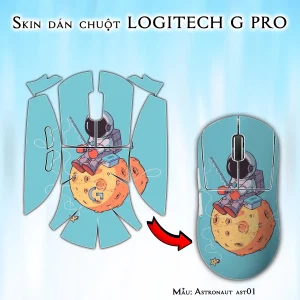 Skin dán chuột Logitech G Pro mẫu Astronaut ast01