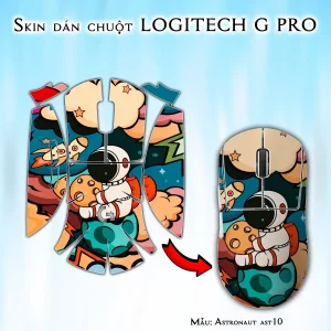 Skin dán chuột Logitech G Pro mẫu Astronaut ast10