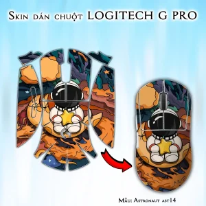 Skin dán chuột Logitech G Pro mẫu Astronaut ast14