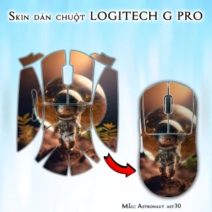 Skin dán chuột Logitech G Pro mẫu Astronaut ast30