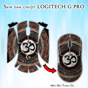 Skin dán chuột Logitech G Pro mẫu Biểu Tượng Om