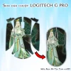 Skin dán chuột Logitech G Pro mẫu Bạch Hổ Tộc Thần acp029