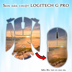 Skin dán chuột Logitech G Pro mẫu Bầu trời lúc sáng sớm