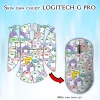 Skin dán chuột Logitech G Pro mẫu chim cánh cụt