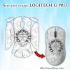 Skin dán chuột Logitech G Pro mẫu Chrome Hearts trắng
