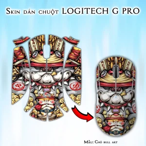 Skin dán chuột Logitech G Pro mẫu Chó bull art