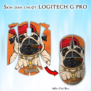 Skin dán chuột Logitech G Pro mẫu Chó Bull