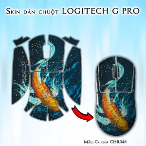 Skin dán chuột Logitech G Pro mẫu Cá chép CHR046