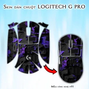 Skin dán chuột Logitech G Pro mẫu công nghệ it01