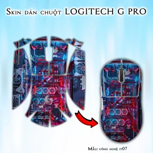 Skin dán chuột Logitech G Pro mẫu công nghệ it07