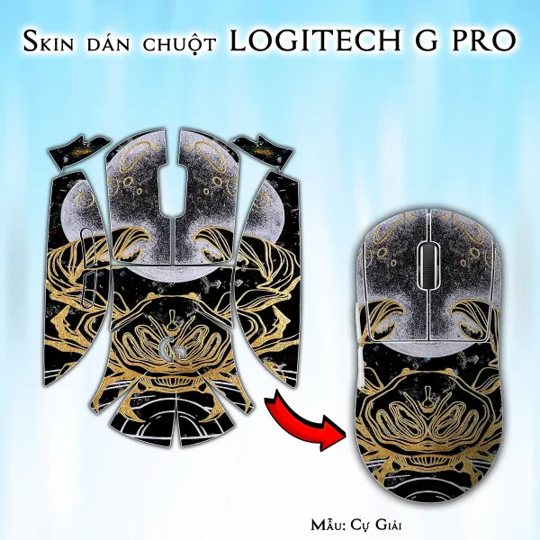 Skin dán chuột Logitech G Pro mẫu Cự Giải
