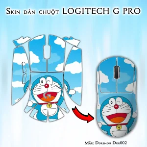 Skin dán chuột Logitech G Pro mẫu Doremon Dor002
