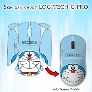 Skin dán chuột Logitech G Pro mẫu Doremon Dor004