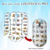 Skin dán chuột Logitech G Pro mẫu Doremon Dor010