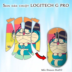 Skin dán chuột Logitech G Pro mẫu Doremon Dor012