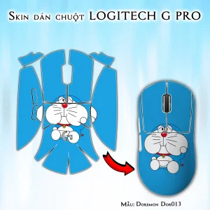 Skin dán chuột Logitech G Pro mẫu Doremon Dor013