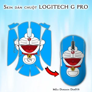 Skin dán chuột Logitech G Pro mẫu Doremon Dor016