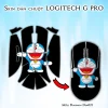 Skin dán chuột Logitech G Pro mẫu Doremon Dor021