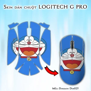 Skin dán chuột Logitech G Pro mẫu Doremon Dor025