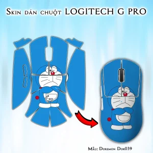 Skin dán chuột Logitech G Pro mẫu Doremon Dor039