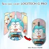 Skin dán chuột Logitech G Pro mẫu Doremon Dor044